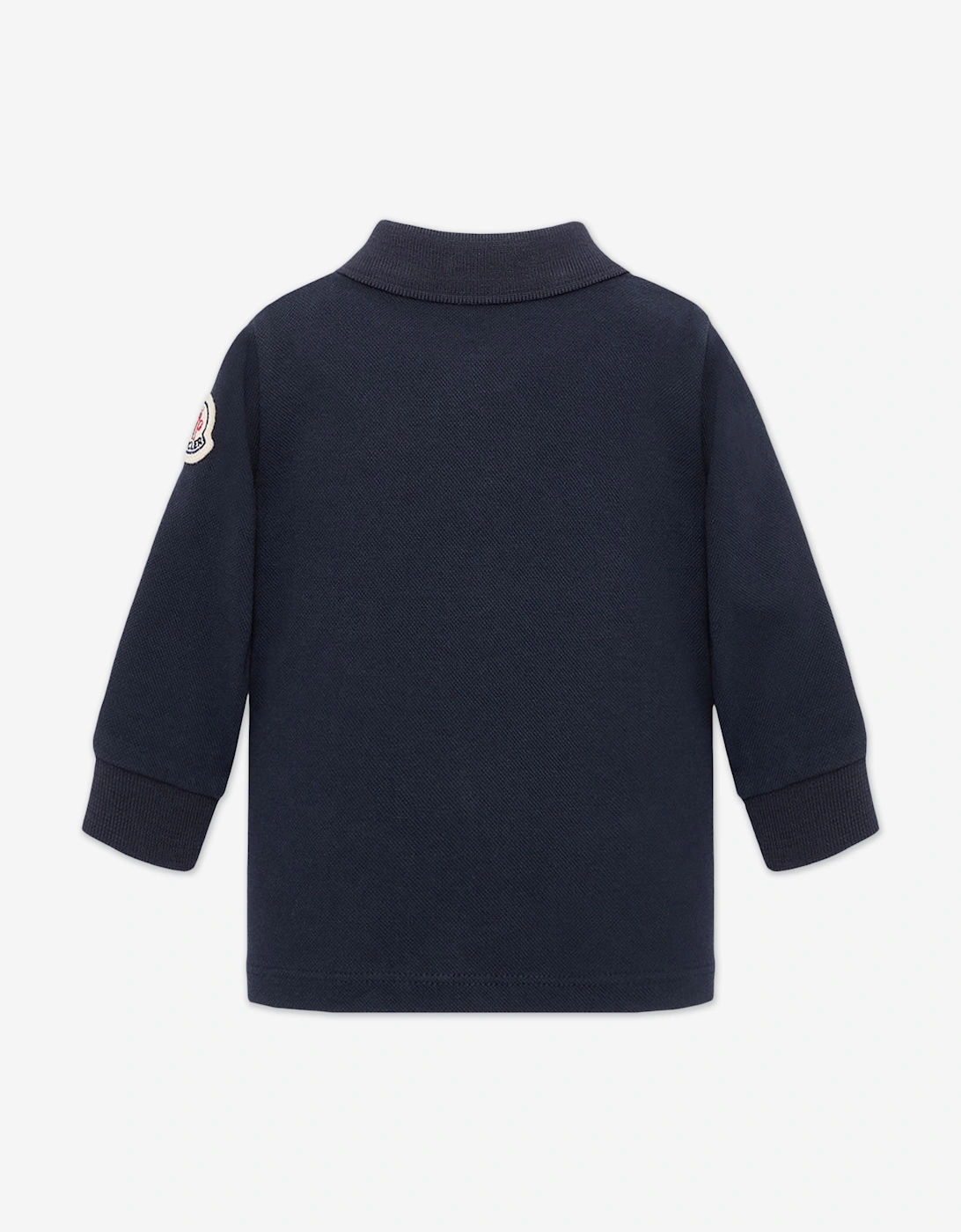 Enfant Baby Boys Long Sleeve Polo Shirt in Navy