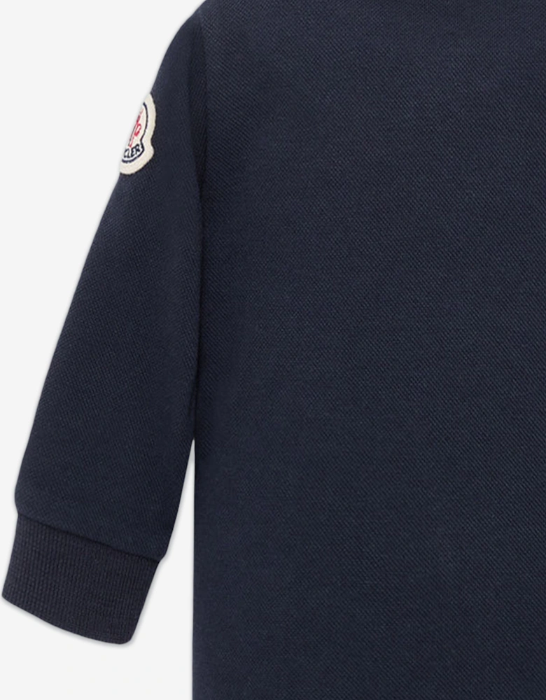 Enfant Baby Boys Long Sleeve Polo Shirt in Navy