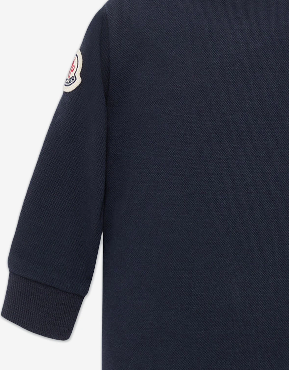 Enfant Baby Boys Long Sleeve Polo Shirt in Navy