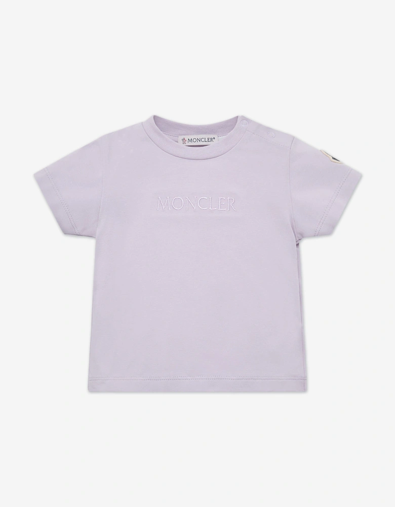 Enfant Baby Girls Logo T-Shirt in Purple