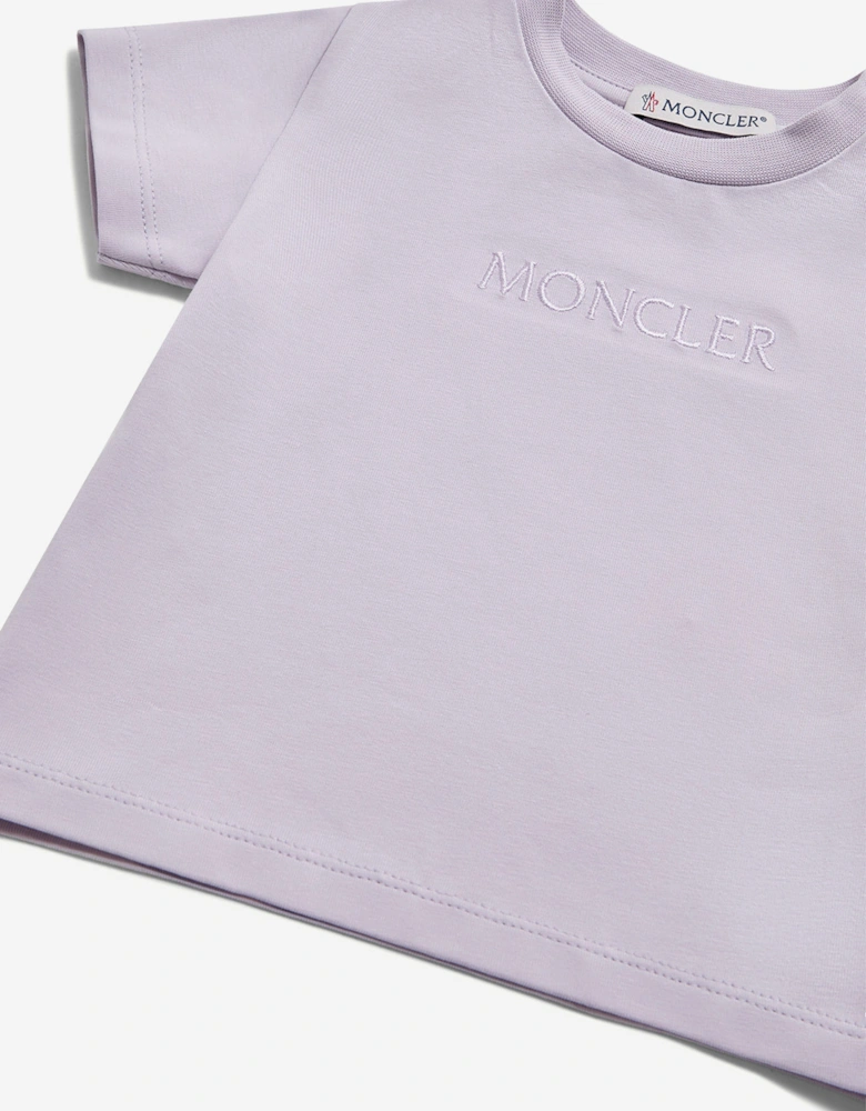 Enfant Baby Girls Logo T-Shirt in Purple