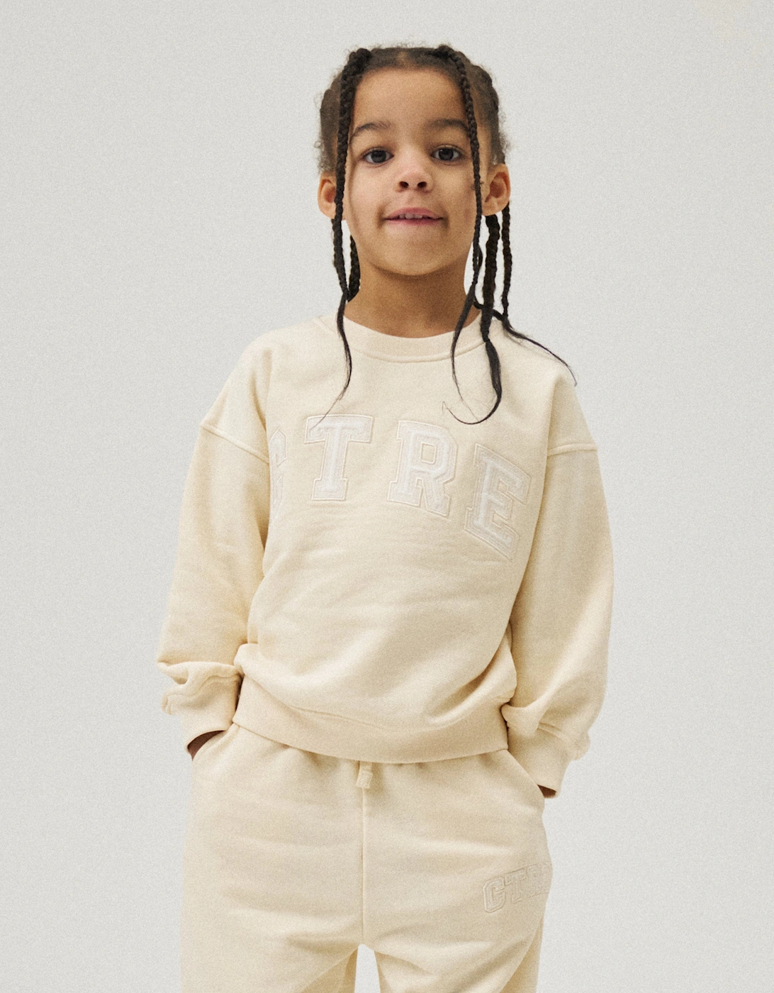 Kids Ctre Sweatshirt in Yellow