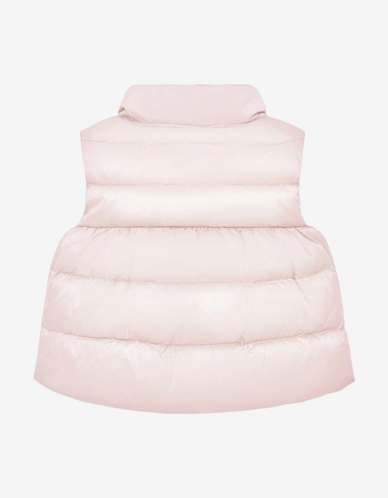Enfant Baby Girls Down Padded Hiva Gilet in Pink