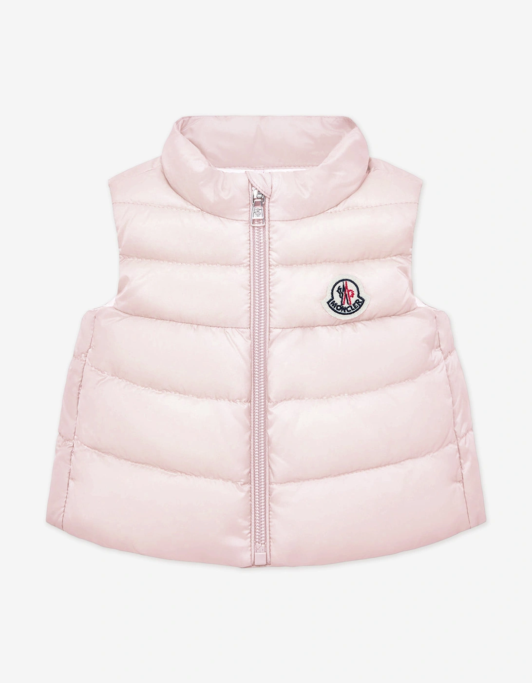 Enfant Baby Girls Down Padded Hiva Gilet in Pink, 5 of 4