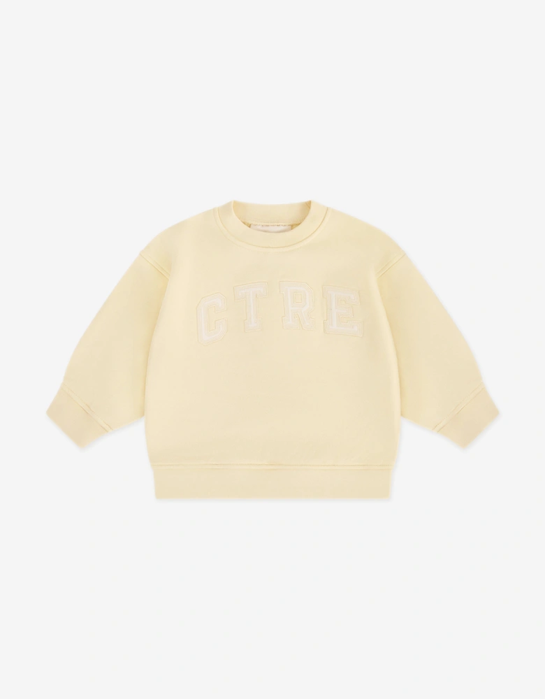 Kids Ctre Sweatshirt in Yellow