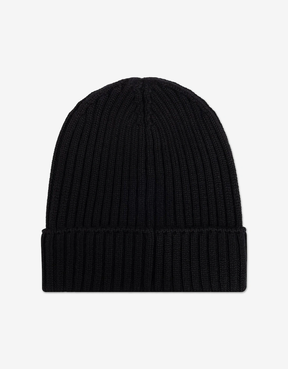 Enfant Boys Wool Knit Beanie Hat in Black