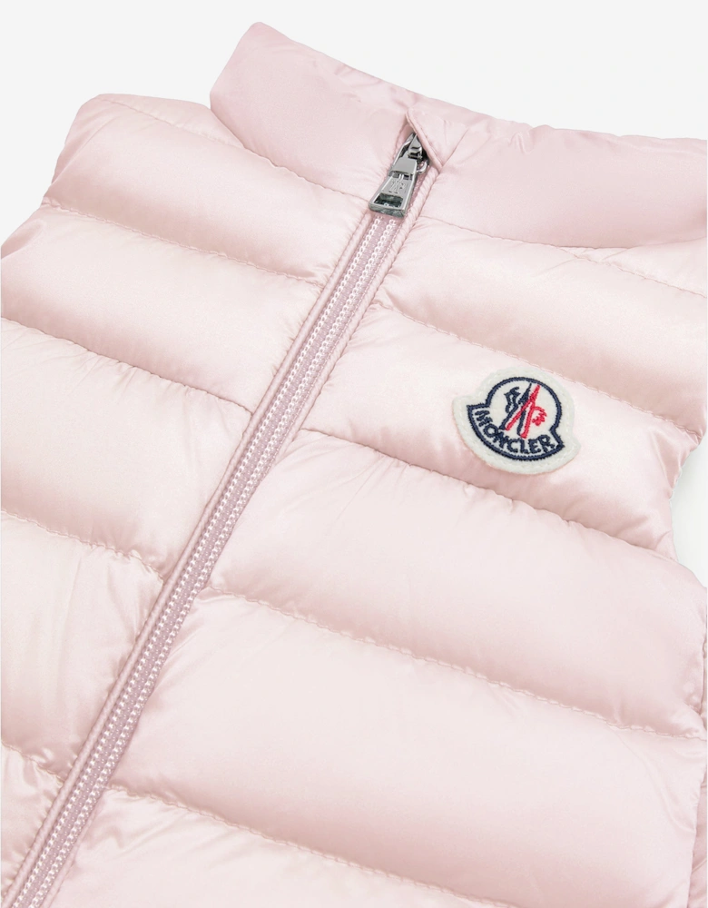 Enfant Baby Girls Down Padded Hiva Gilet in Pink