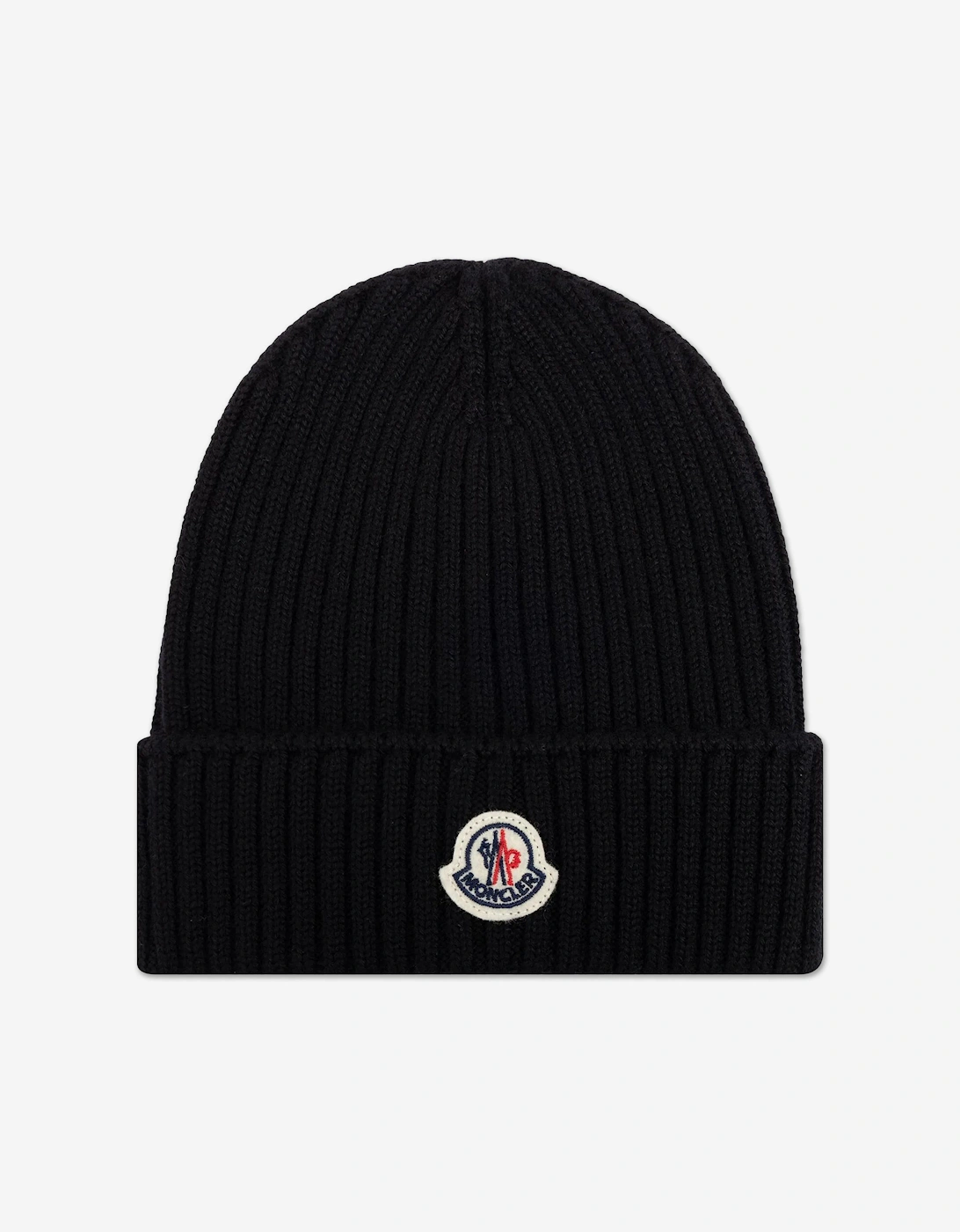 Enfant Boys Wool Knit Beanie Hat in Black, 4 of 3