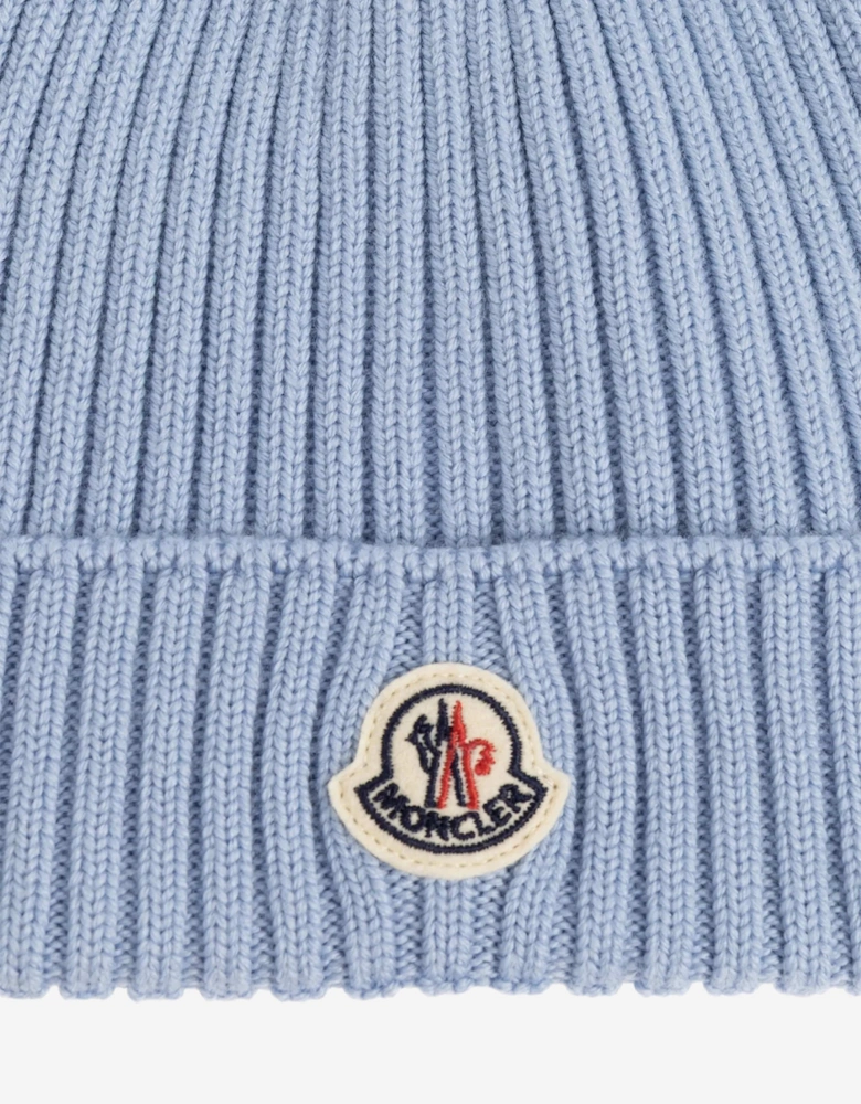 Enfant Boys Wool Knit Beanie Hat in Blue