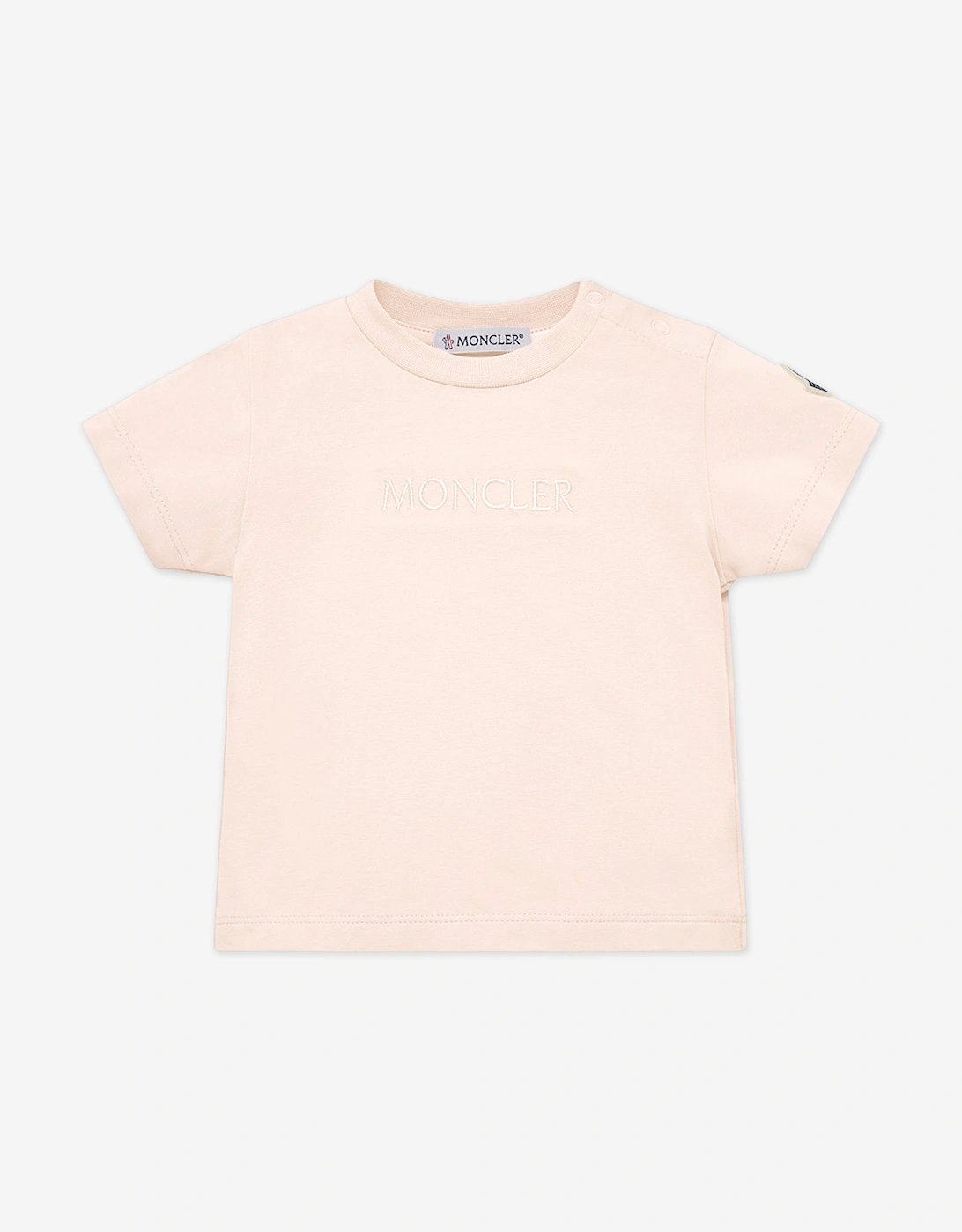 Moncler Girls Multi Enfant Baby Logo T-Shirt  Pink - Size 12-18 Months Kids
