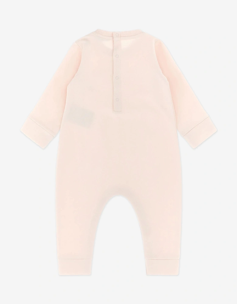 Enfant Baby Girls Logo Romper in Pink