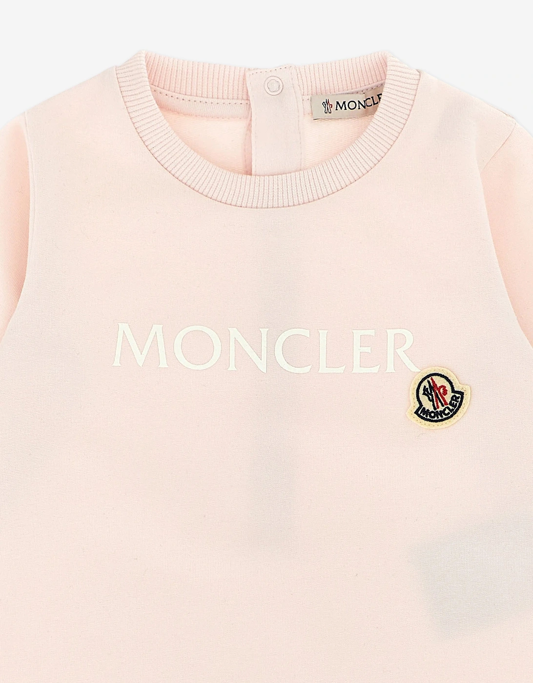 Enfant Baby Girls Logo Romper in Pink