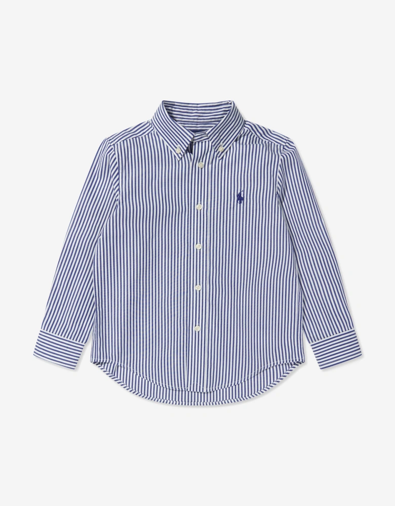 Boys Striped Shirt in Blue