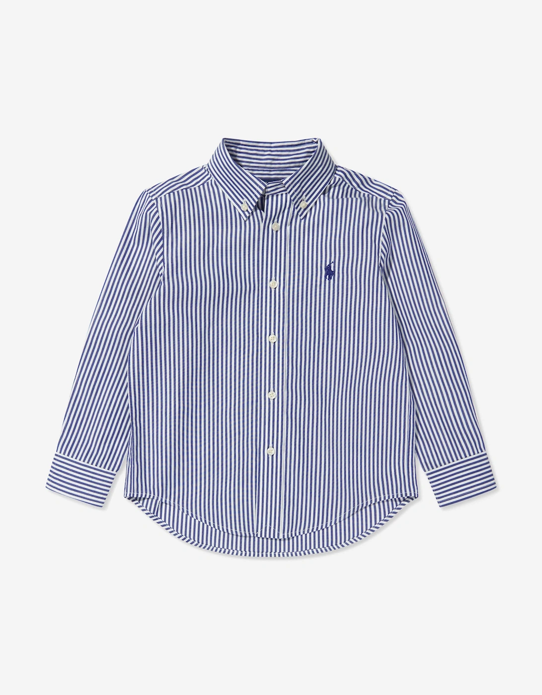 Ralph Lauren Boys Navy Striped Shirt In Blue  2 Years Size 2 Yrs Kids