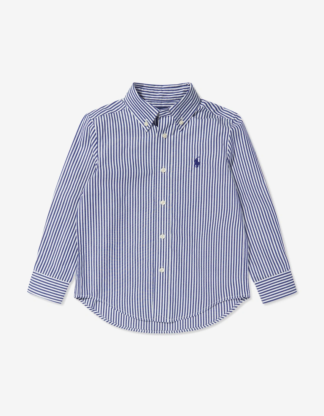 Boys Striped Shirt in Blue, 5 of 4