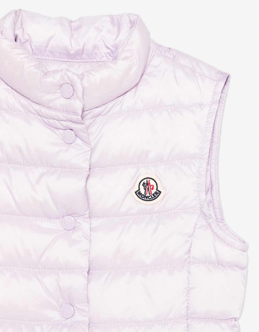 Enfant Girls Down Padded Liane Gilet in Purple