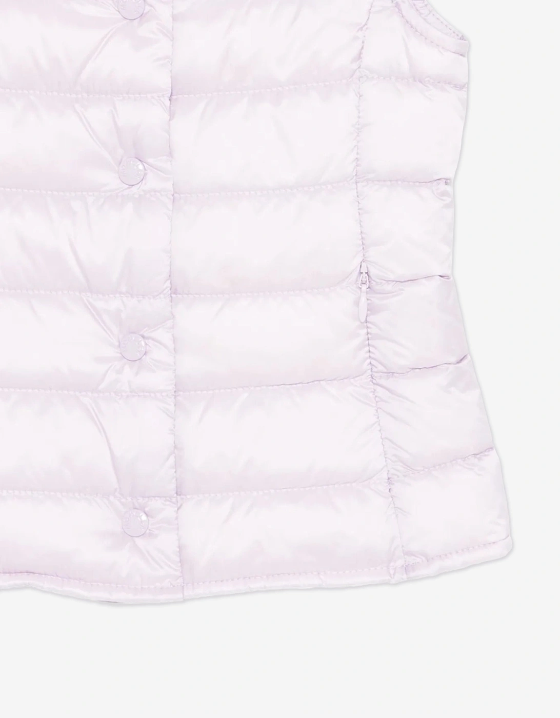 Enfant Girls Down Padded Liane Gilet in Purple