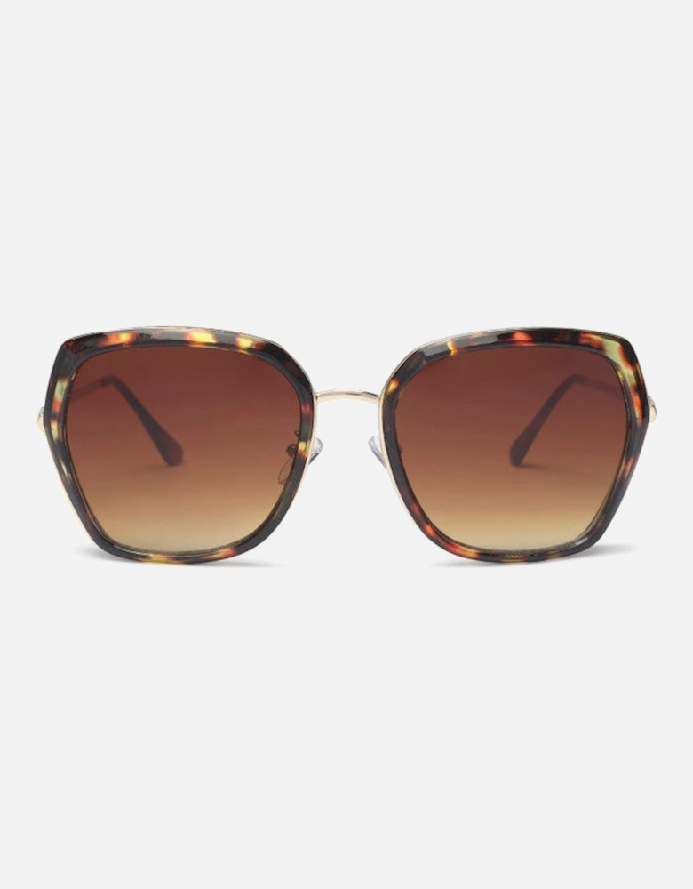 Olivia Retro Trendy Sunglasses In Tortoise