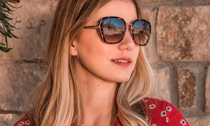 Olivia Retro Trendy Sunglasses In Tortoise
