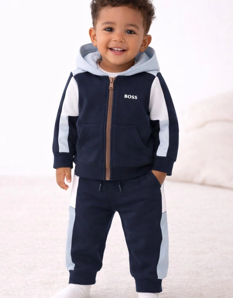 BOSS BOY NAVY BABY/TODDLER TRACKSUIT SET J52447/J52429
