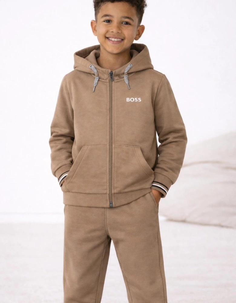 BOSS BOYS BEIGE TRACKSUIT J52399