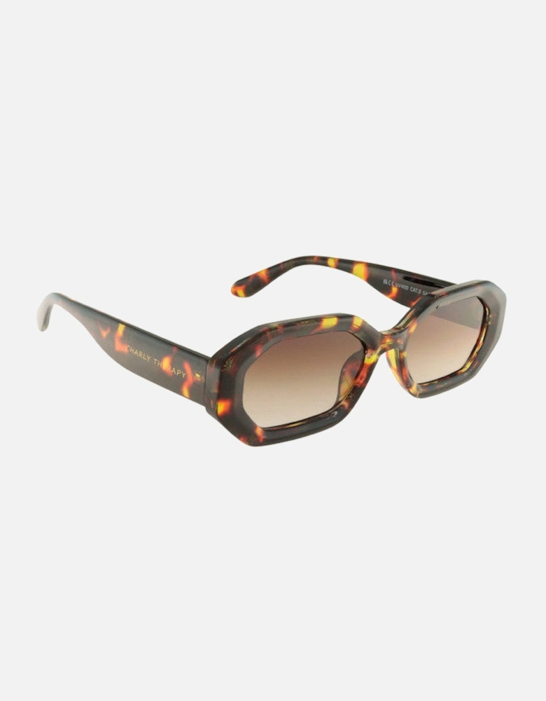 Billie Geometric Sunglasses In Tortoise