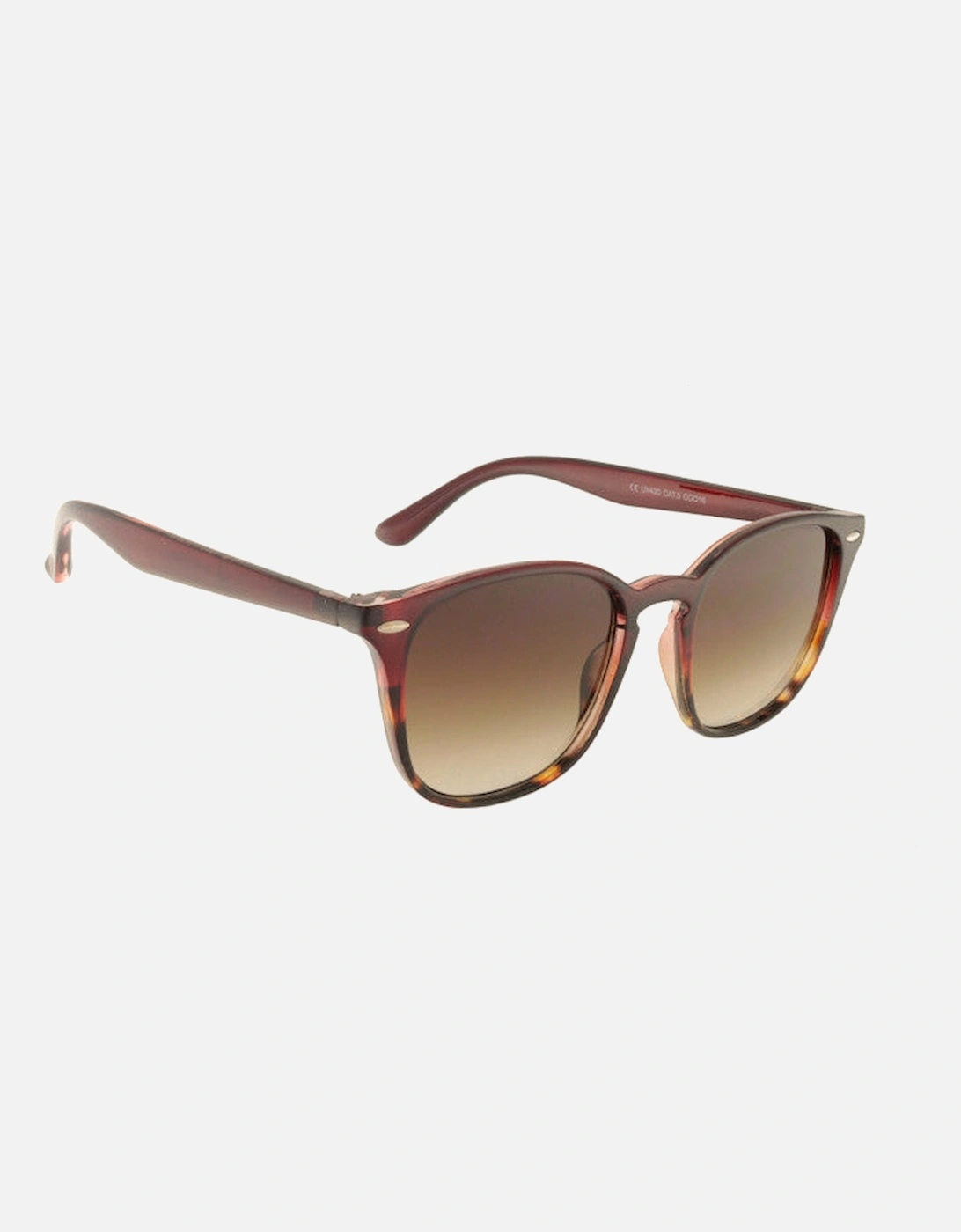 Cooper Wayfarer Style Sunglasses In Burgundy