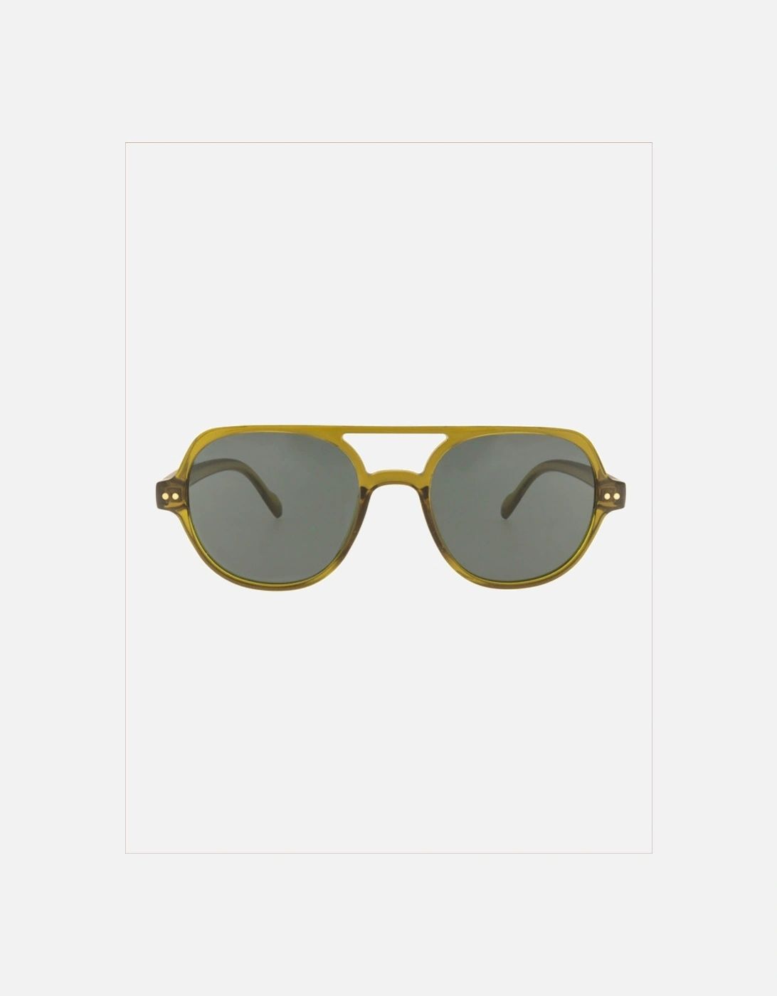 Freddie Aviator Sunglasses In Olive, 3 of 2