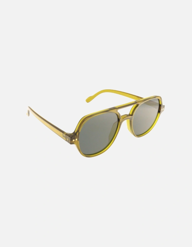 Freddie Aviator Sunglasses In Olive
