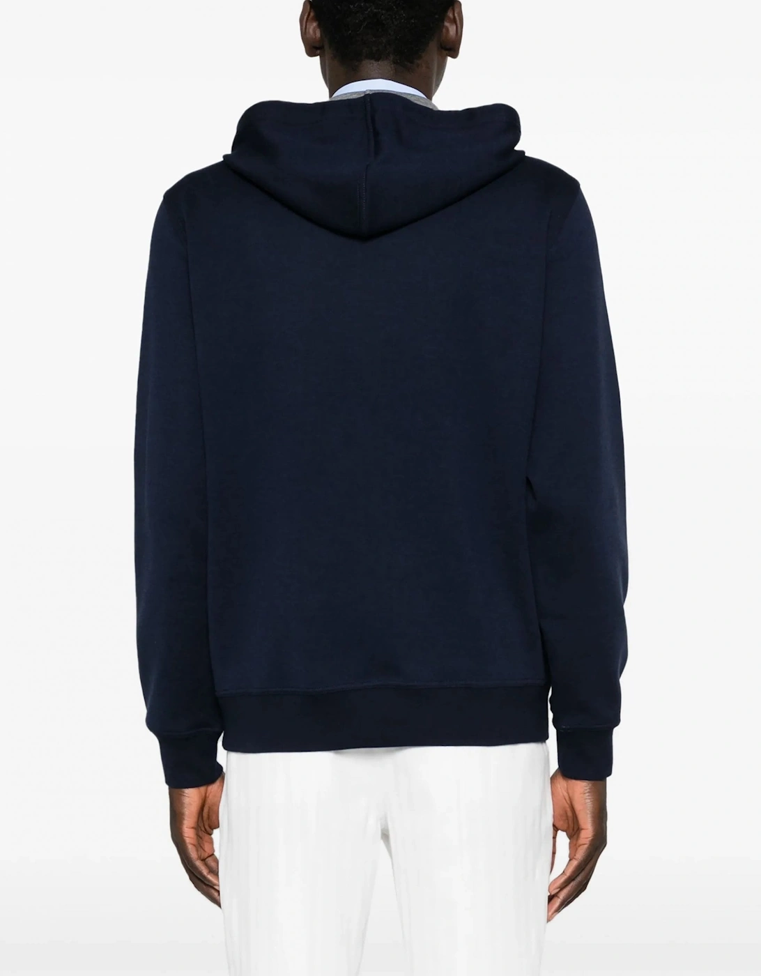 COTTON ZIP HOODED TOP