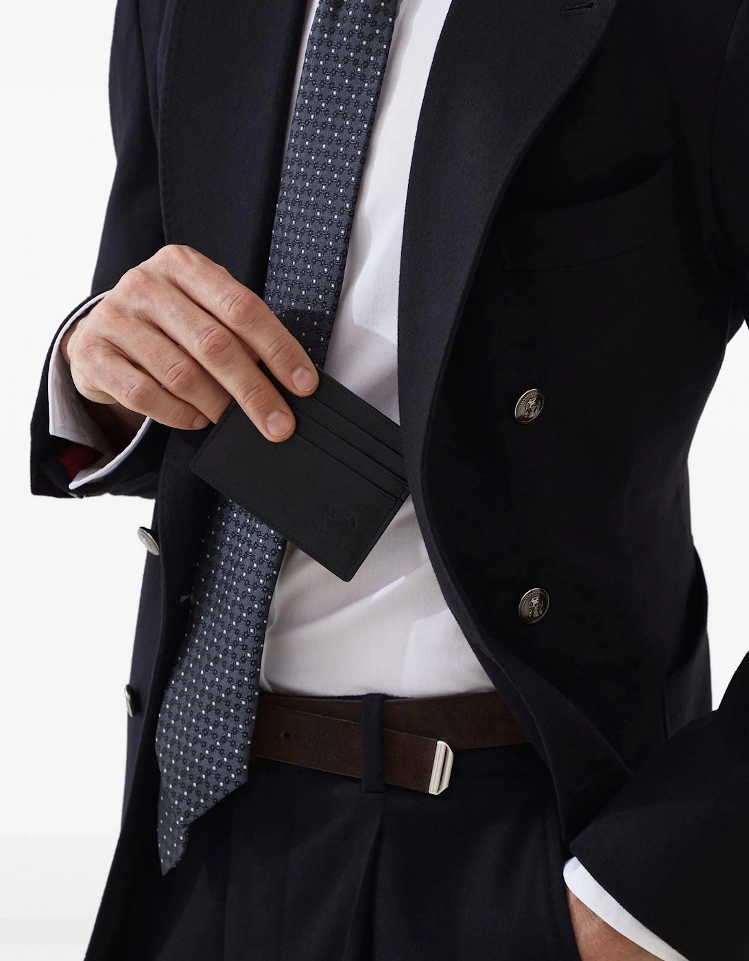 Leather Card Case Black