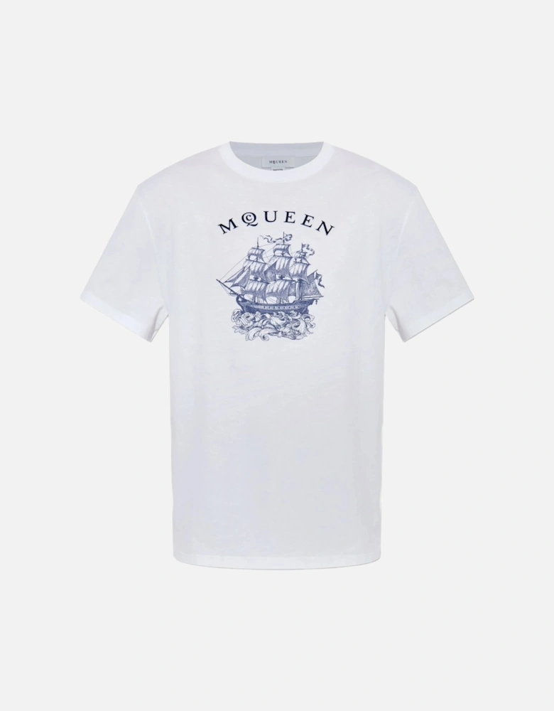 Ship Tattoo T-Shirt White