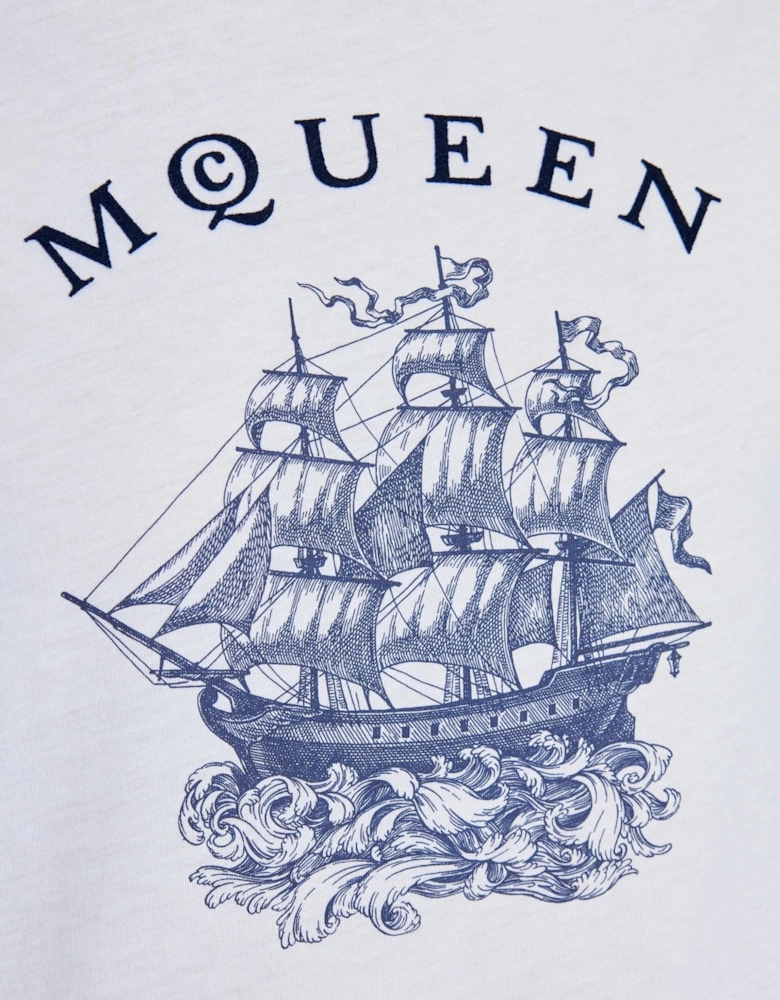Ship Tattoo T-Shirt White