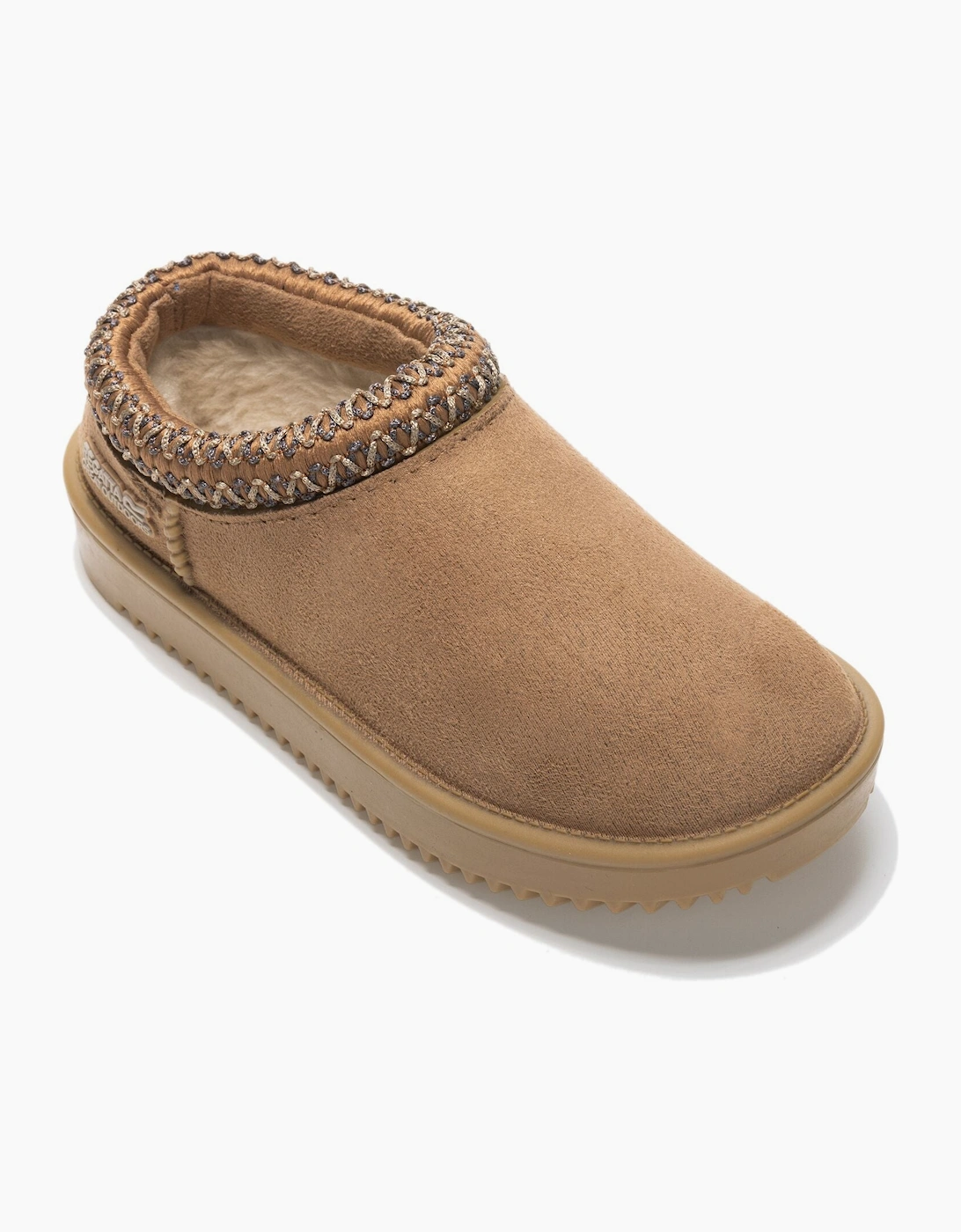 Regatta Girl's Regatta Kids Risley Waterproof Fur Lined Mule - Burnt Tan