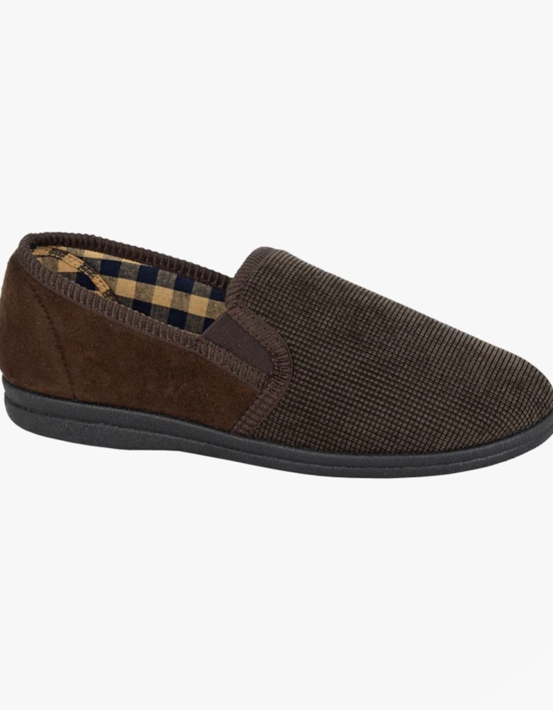 HARRY Mens Full Slippers Slippers Brown