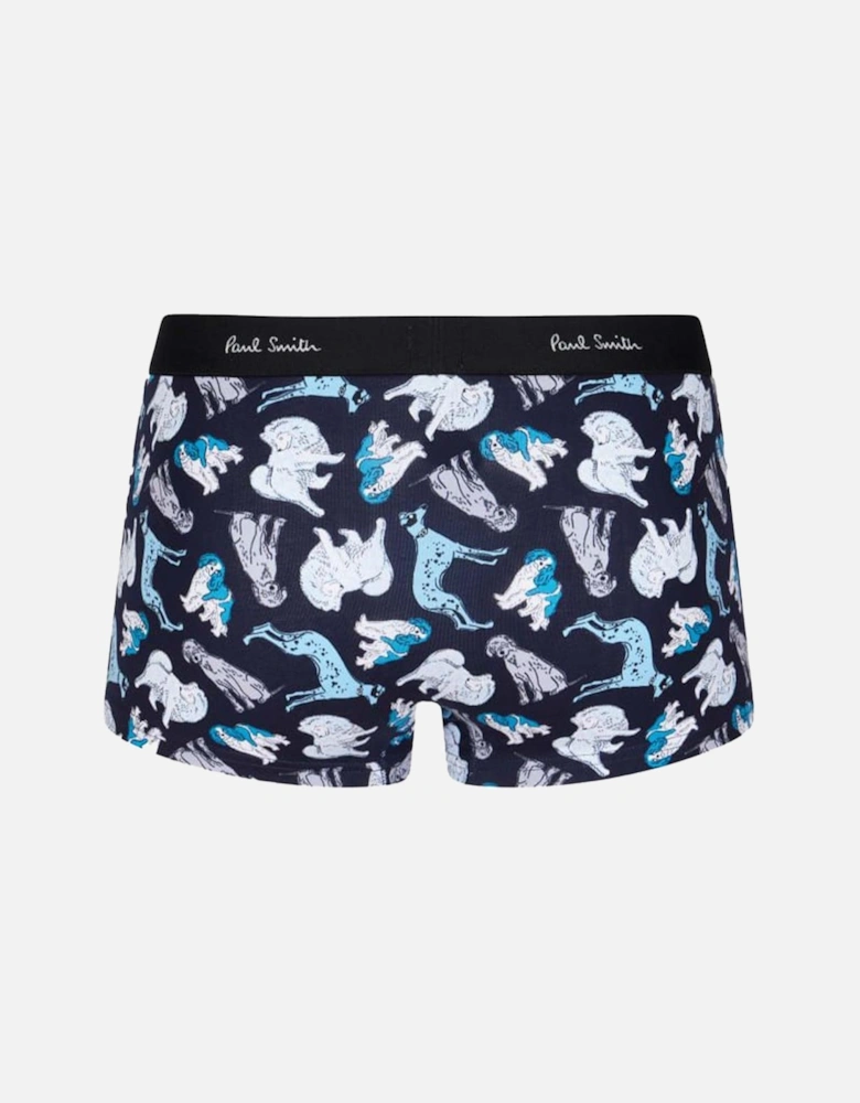 Men's Boxer Trunk Dogs, Blue