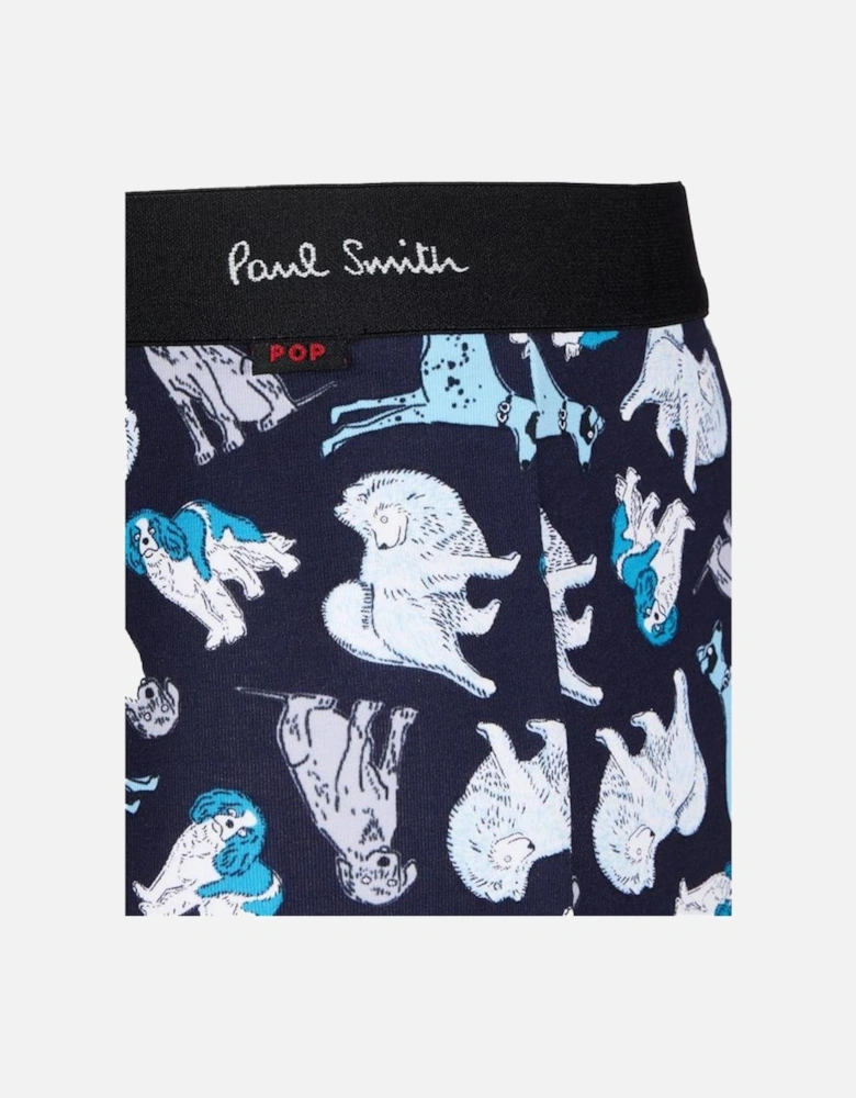 Men's Boxer Trunk Dogs, Blue