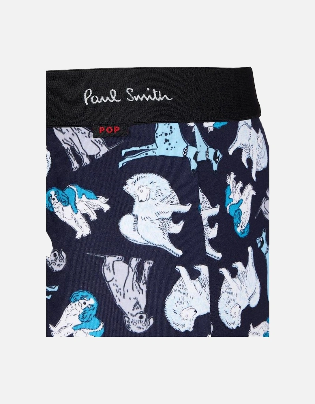 Men's Boxer Trunk Dogs, Blue