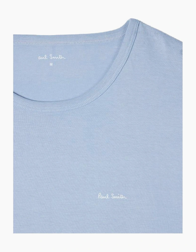 3-Pack Logo Organic Cotton T-Shirts, White/Black/Blue