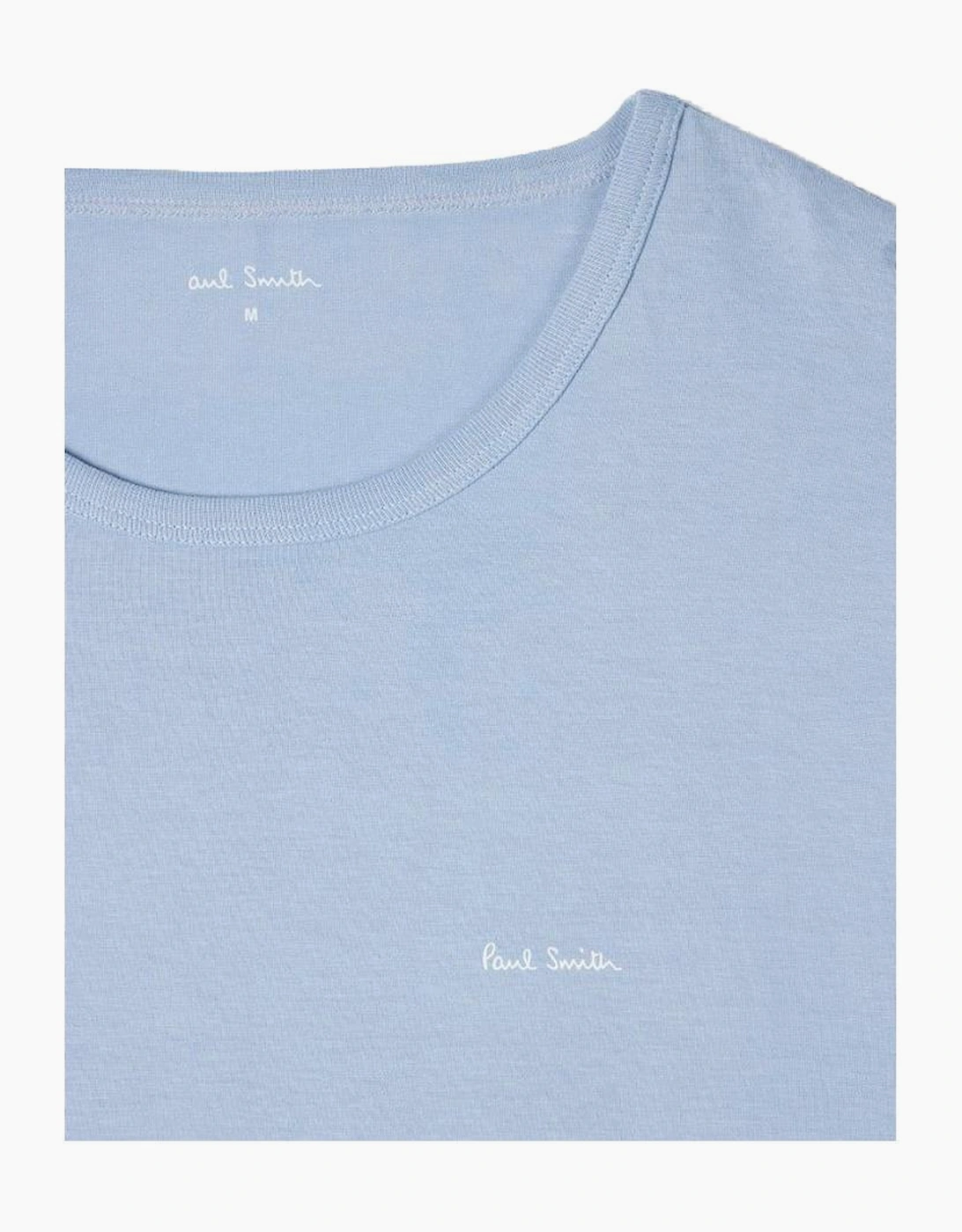 3-Pack Logo Organic Cotton T-Shirts, White/Black/Blue