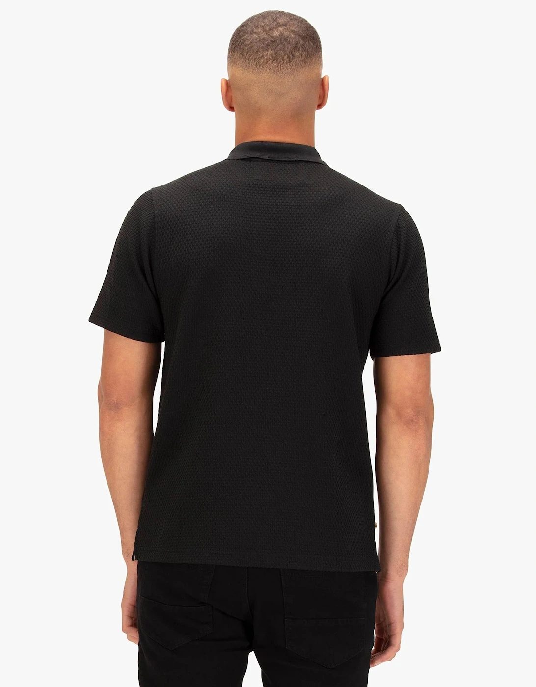 LUKE1977 Gilbraltar Zip Polo Shirt - Black
