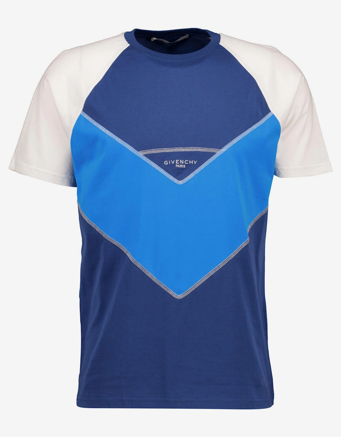 COLOUR BLOCK TEE BLUE, 3 of 2