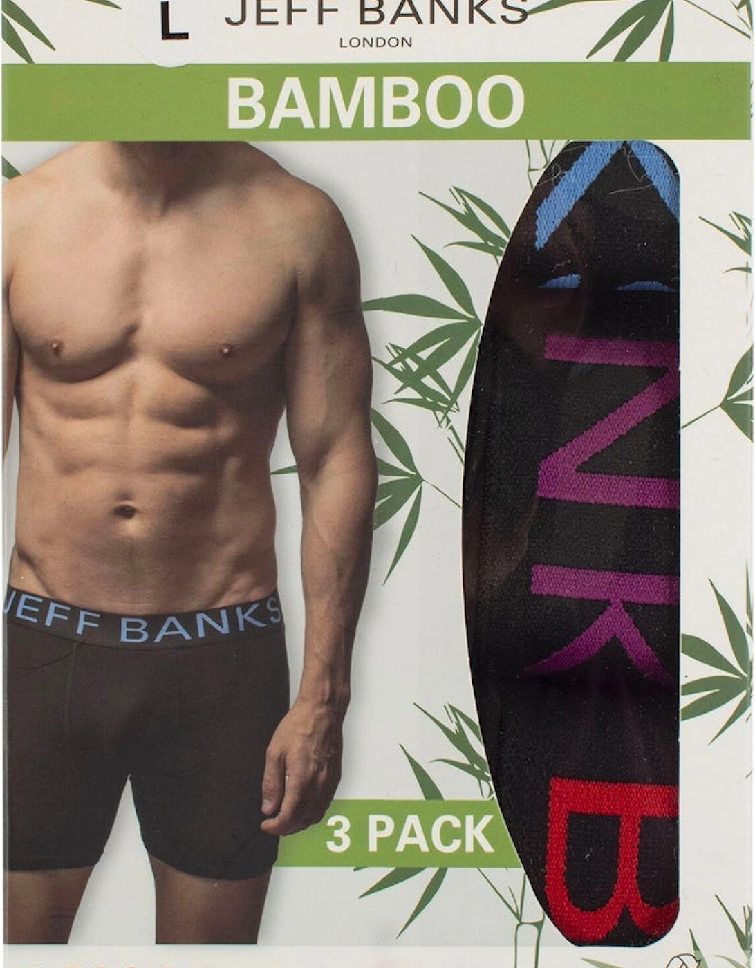 plain bamboo trunks underwear boxers BLACK