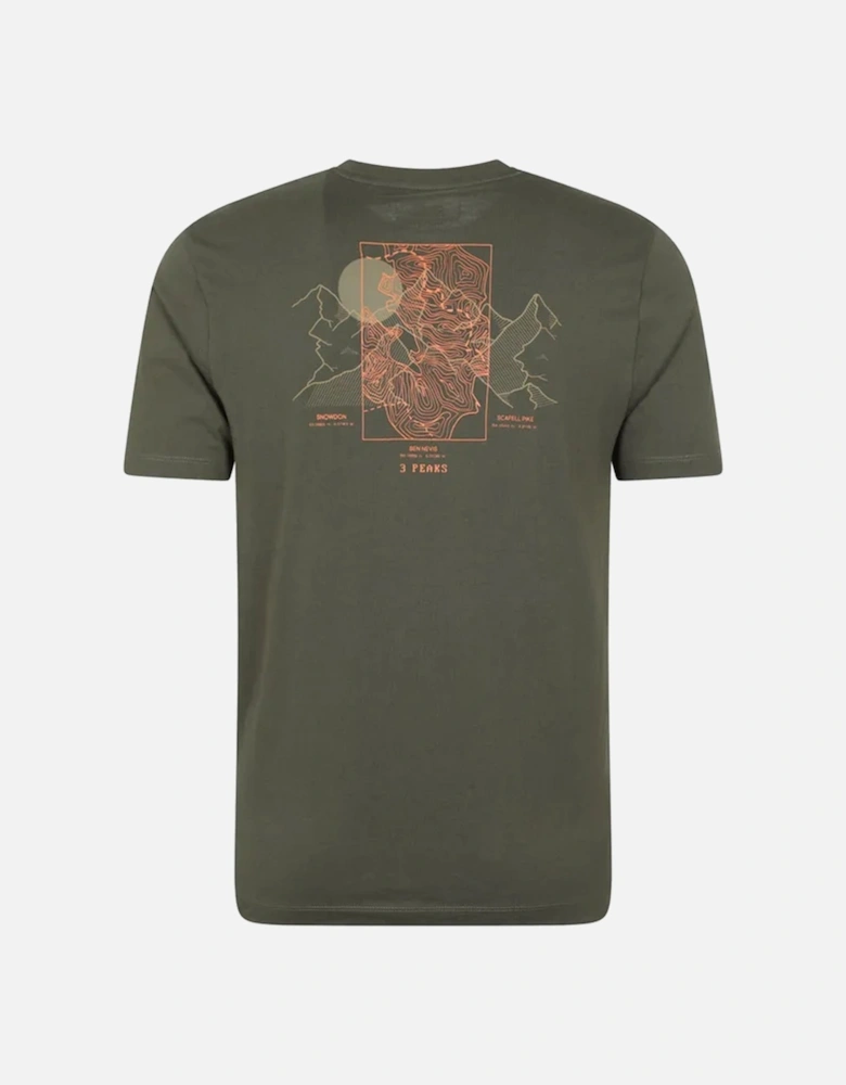 Mens 3 Peaks Cotton T-Shirt