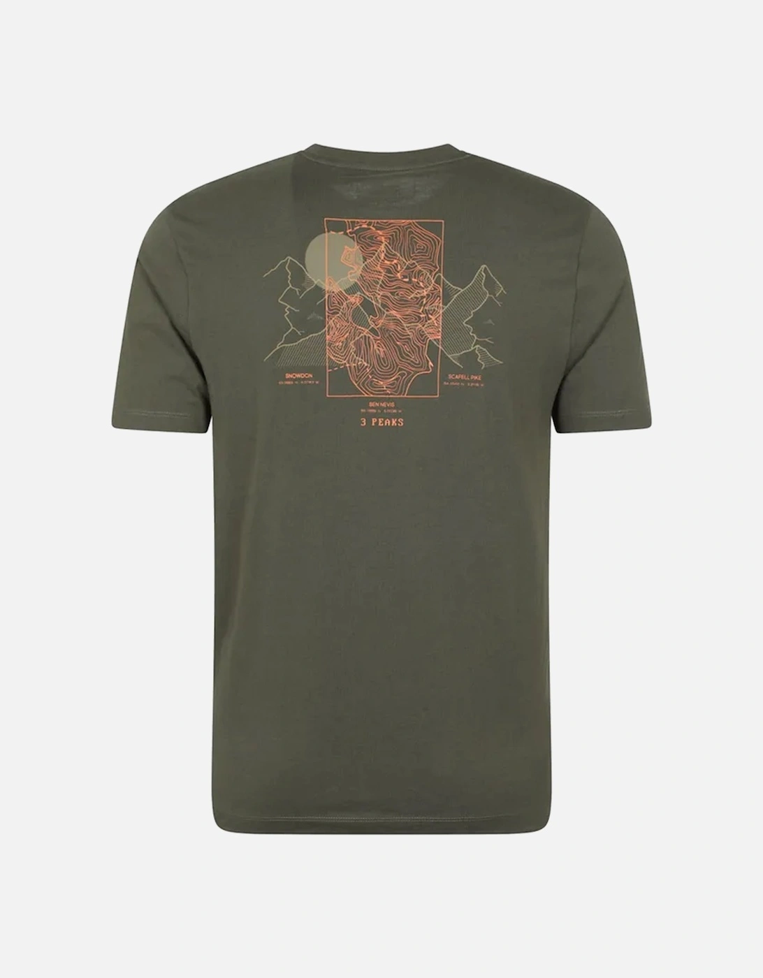 Mens 3 Peaks Cotton T-Shirt