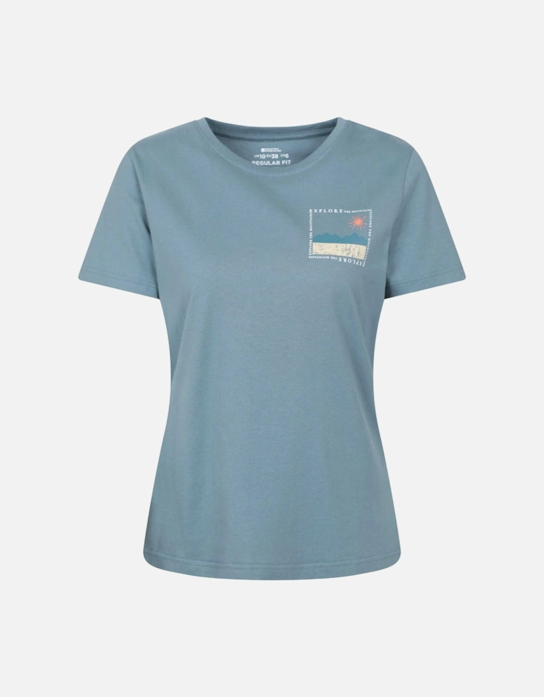 Womens/Ladies Explore The Mountains Printed T-Shirt