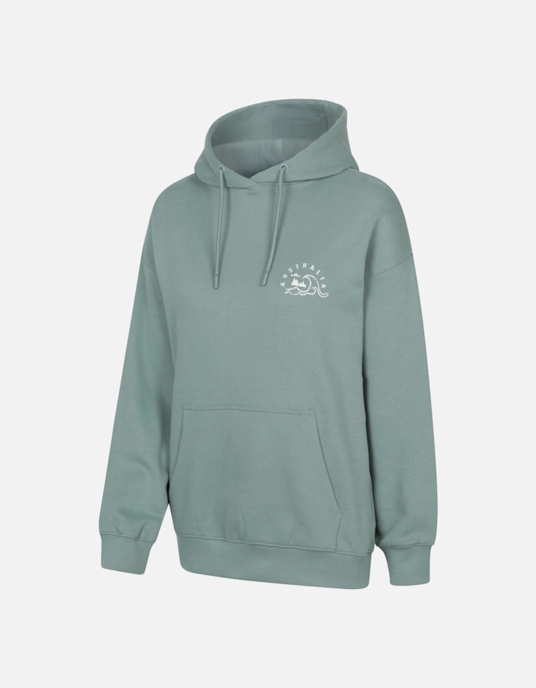 Womens/Ladies Australia Graphic Relaxed Fit Hoodie