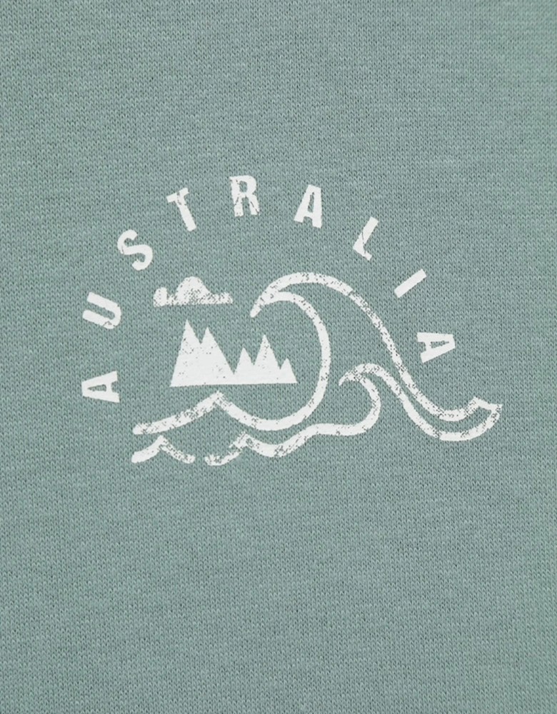 Womens/Ladies Australia Graphic Relaxed Fit Hoodie