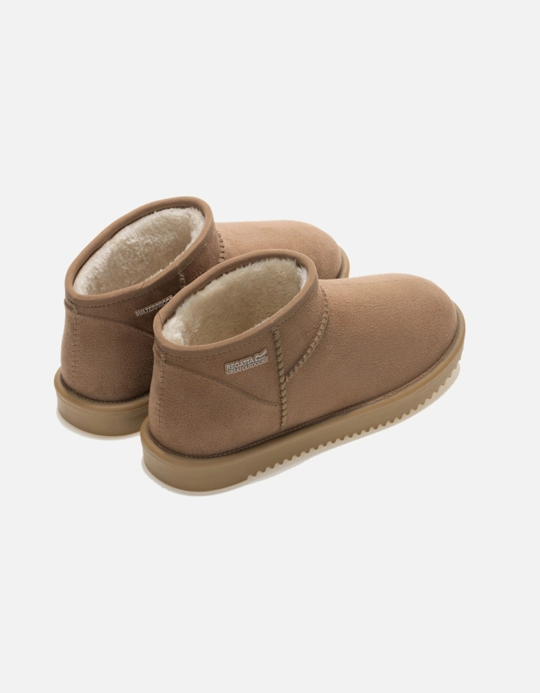 Womens Ankle Boots Riley Short Waterproof Slip On burnt tan UK Size