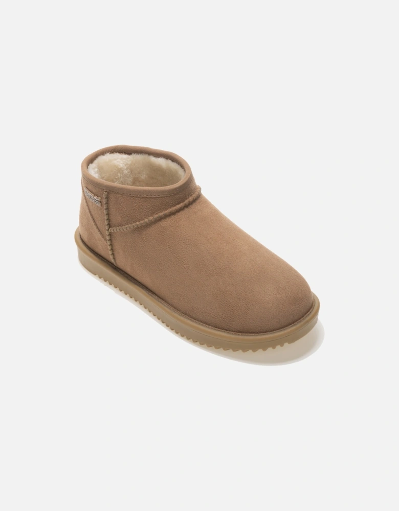 Womens Ankle Boots Riley Short Waterproof Slip On burnt tan UK Size